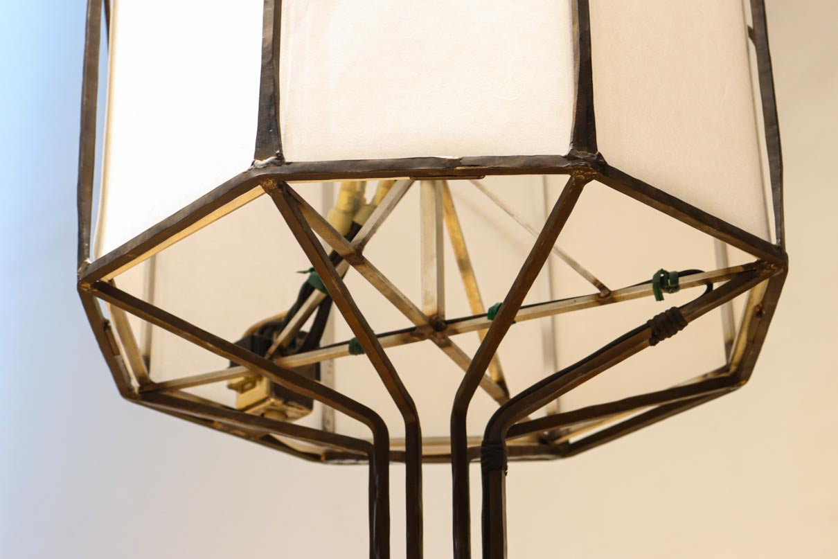 高さ1370ミリ!! 和モダンなフレームデザインのスタンドライト　 DC8586