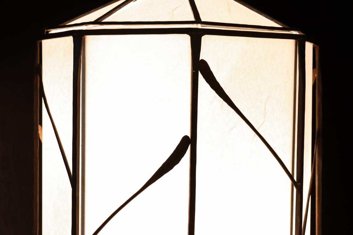 高さ1370ミリ!! 和モダンなフレームデザインのスタンドライト　 DC8586