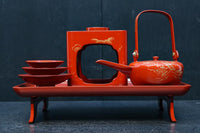 朱漆に黄金色が映える洗練されたお屠蘇セット　DC8600