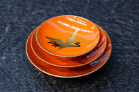 朱漆に黄金色の鶴松を添えた上品なお屠蘇セット　DC8601