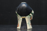 ふくよかなお顔立ちの縁起の良いお多福の置物(木箱付き)　DC8602