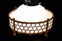 籠目編みの竹製フレームで和の風情ある電笠　DC8611