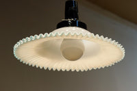 水色の縁周りが可愛らしい細やかなフリルの電笠　DC8613