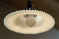 水色の縁周りが可愛らしい細やかなフリルの電笠　DC8613