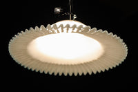 水色の縁周りが可愛らしい細やかなフリルの電笠　DC8613