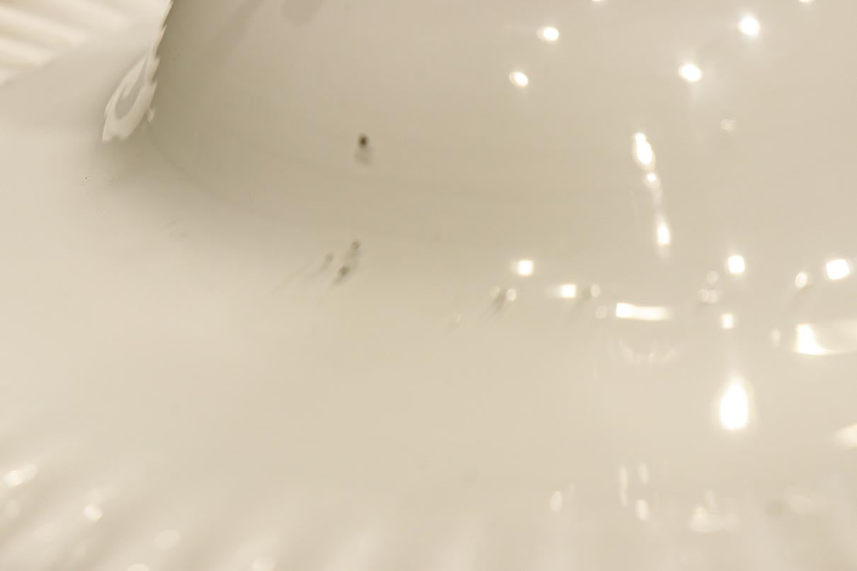 細やかに波打つ透明のフリル縁がレトロ感漂う電笠　DC8614