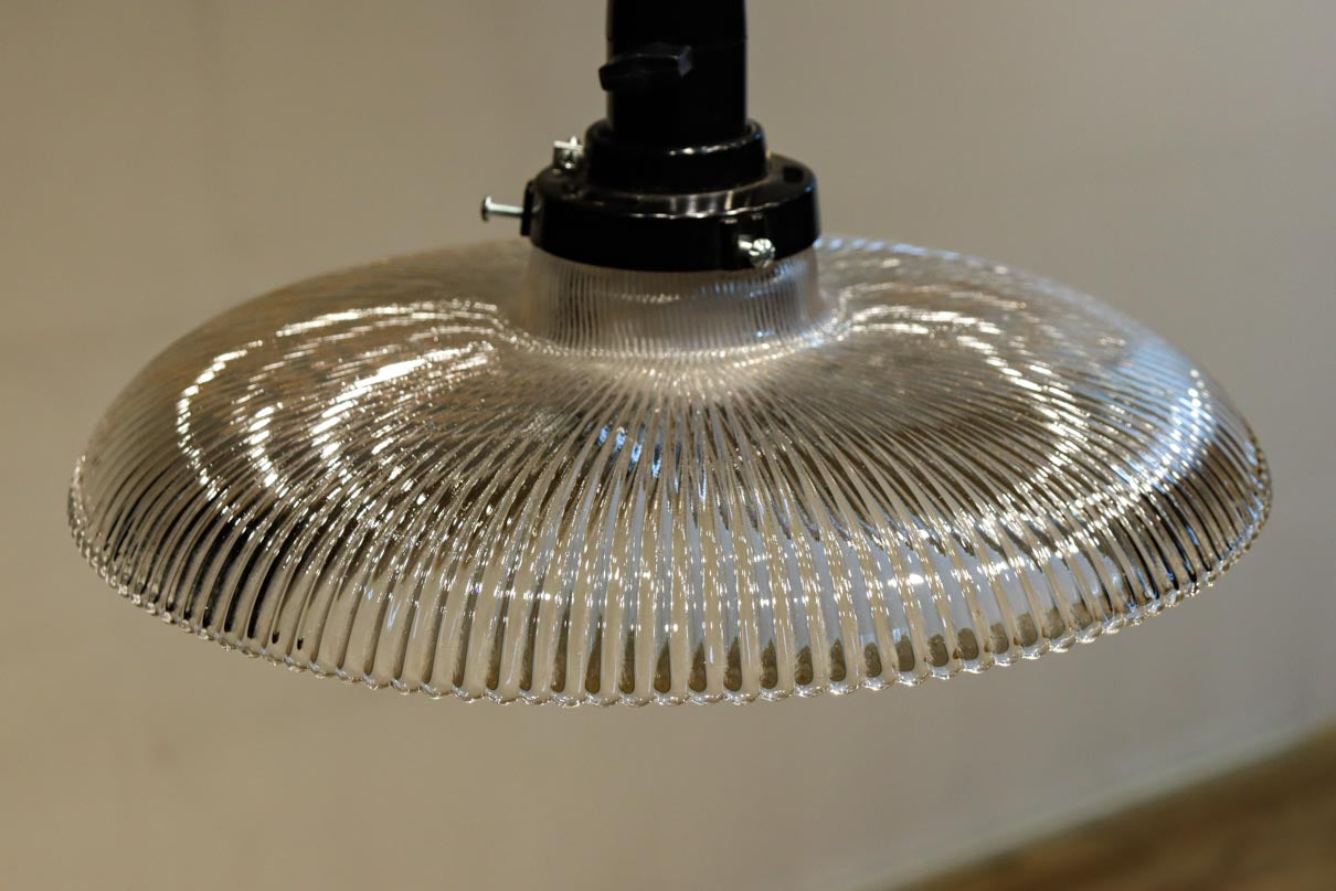 透明ガラスの煌びやかな雰囲気ある電笠　DC8617　在庫2個