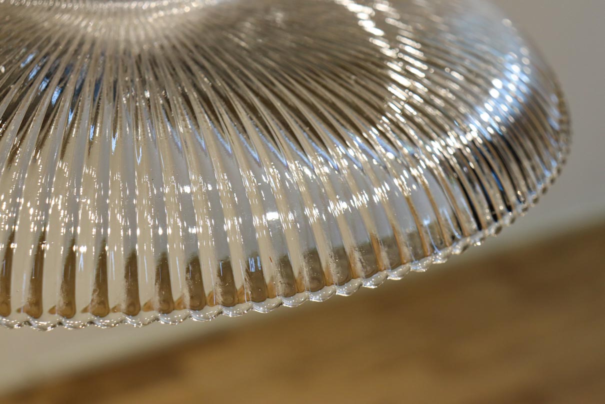 透明ガラスの煌びやかな雰囲気ある電笠　DC8617　在庫2個