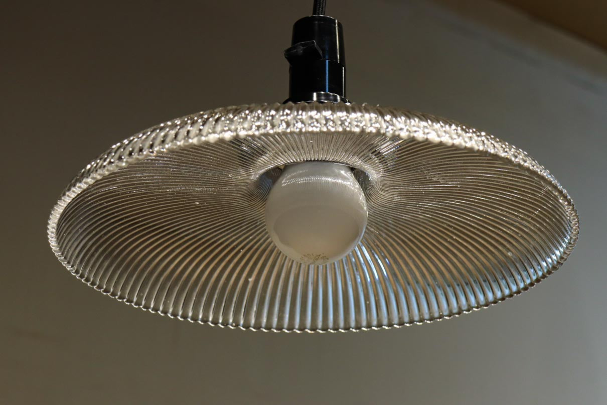 透明ガラスの煌びやかな雰囲気ある電笠　DC8617　在庫2個