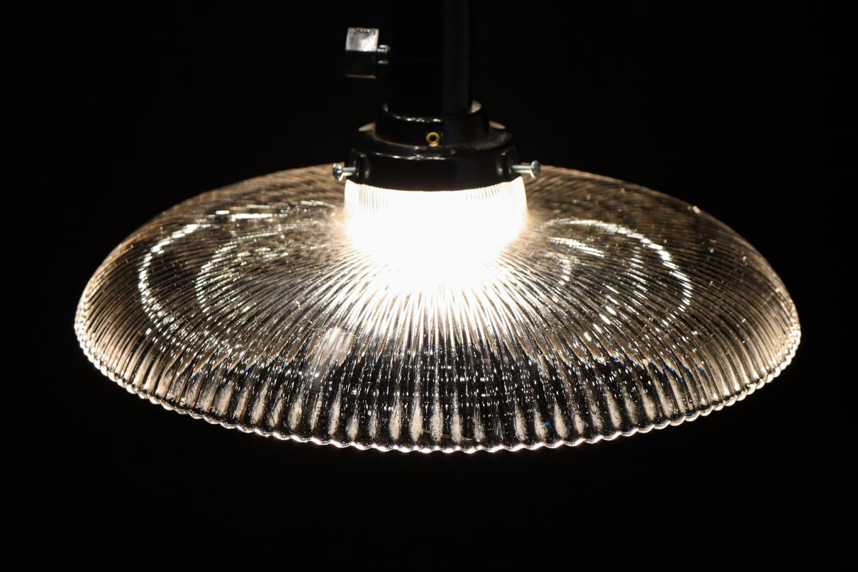 透明ガラスの煌びやかな雰囲気ある電笠　DC8617　在庫2個