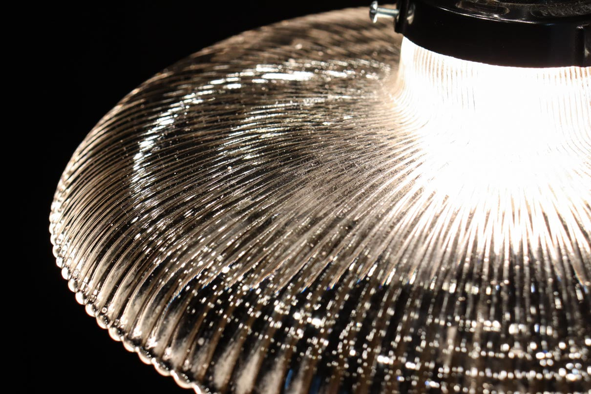 透明ガラスの煌びやかな雰囲気ある電笠　DC8617　在庫2個