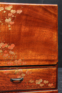 可愛らしい絵柄が上品な鏡台を兼ねた化粧箱　DC8630