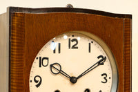 愛知時計電機製 文字やガラス装飾に手作り感のある壁掛け時計　DC8650