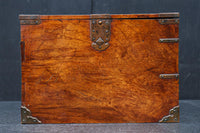 時代の風合いが味わいある色艶の綺麗な酒田硯箱　DC8672