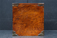 時代の風合いが味わいある色艶の綺麗な酒田硯箱　DC8672