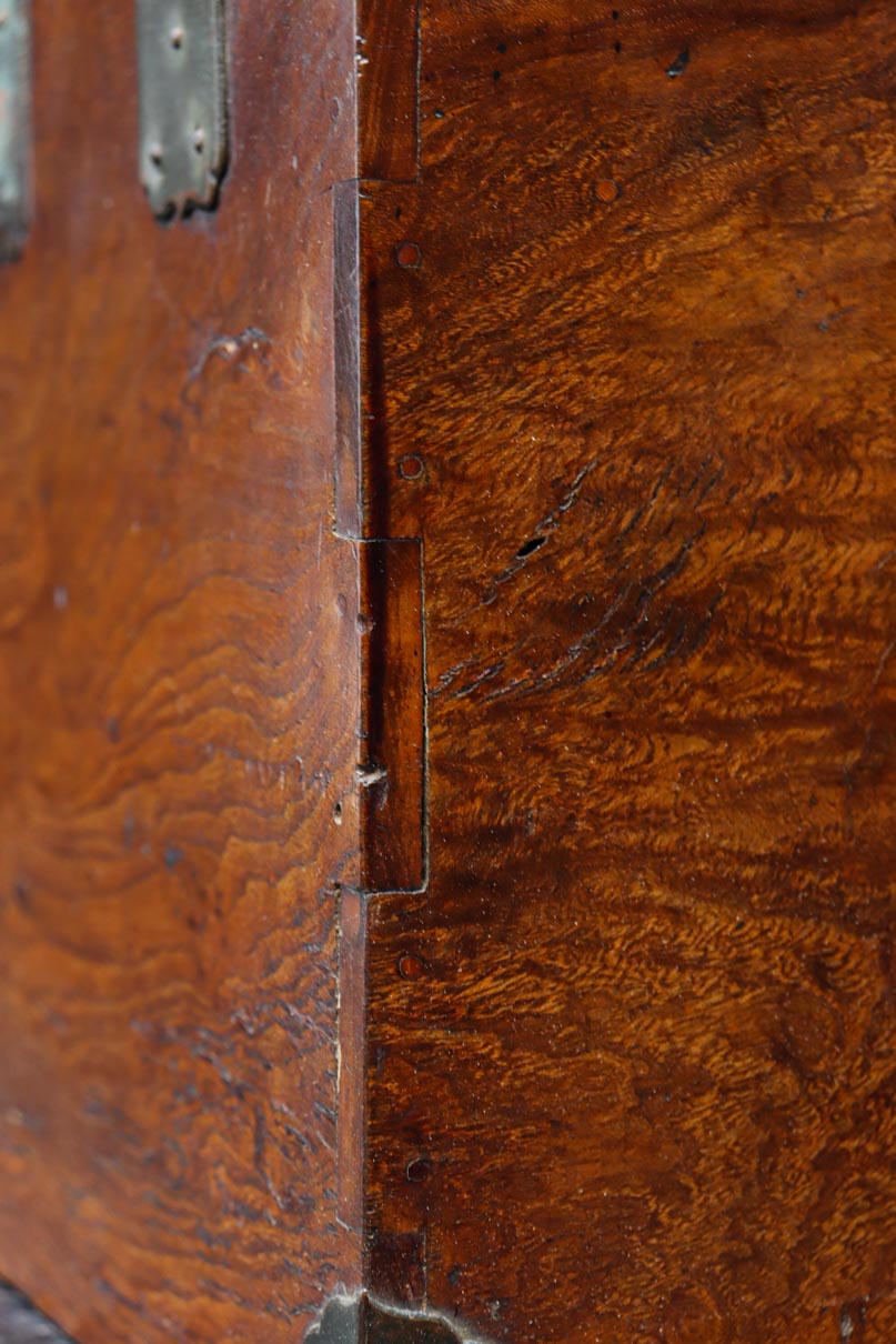 時代の風合いが味わいある色艶の綺麗な酒田硯箱　DC8672