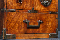 時代の風合いが味わいある色艶の綺麗な酒田硯箱　DC8672