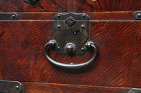 引き出し前面の杢目が美しい風格漂う硯箱　DC8673