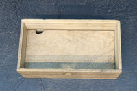 引き出し前面の杢目が美しい風格漂う硯箱　DC8673