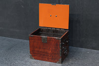 引き出し前面の杢目が美しい風格漂う硯箱　DC8673