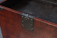 引き出し前面の杢目が美しい風格漂う硯箱　DC8673