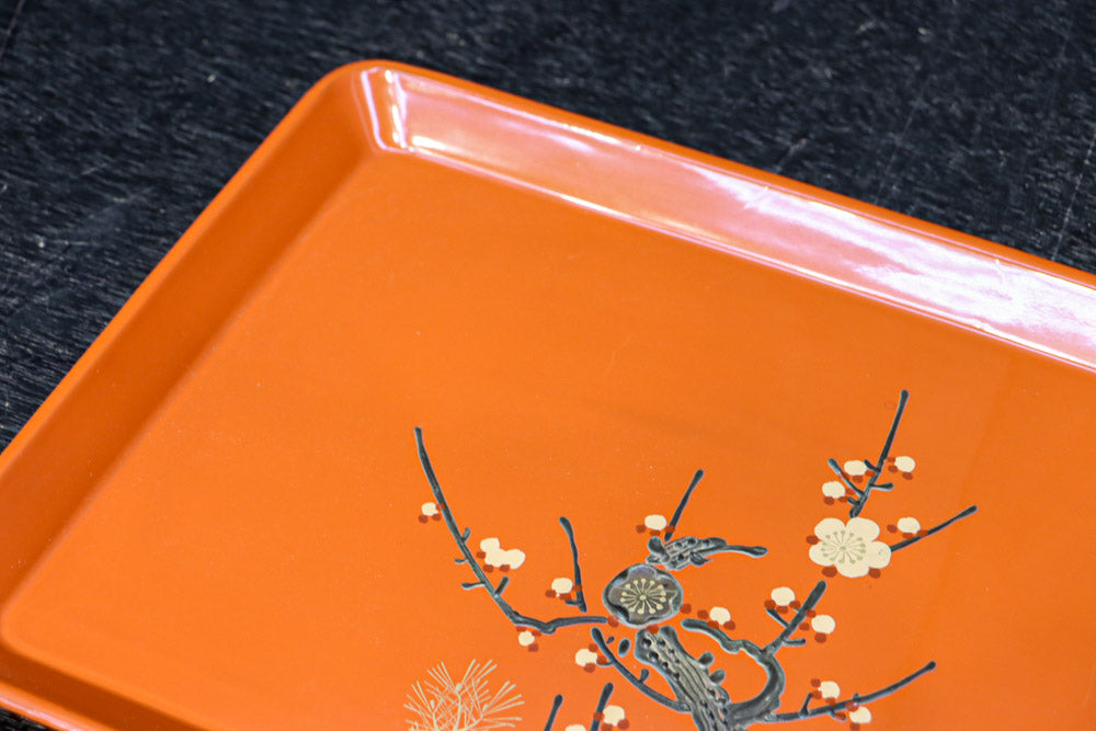 朱漆に添えられた梅の木で風情溢れるお屠蘇セット DC8689 – 古福庵