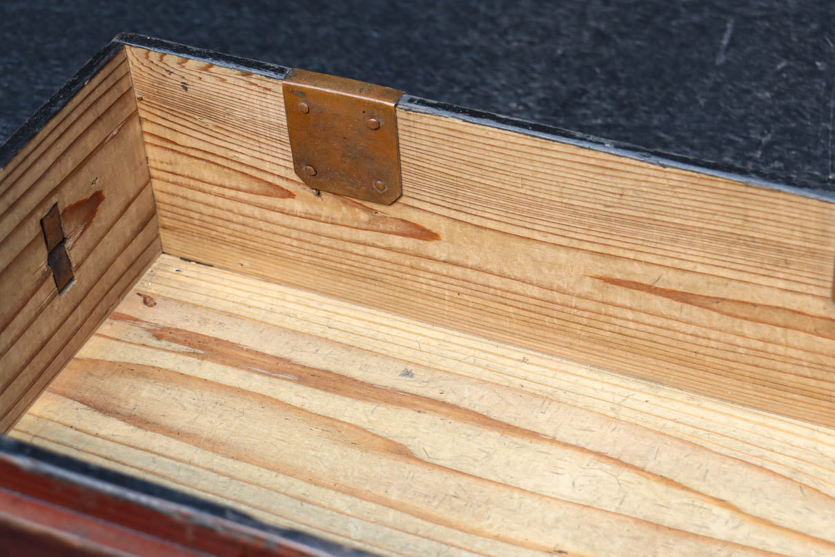 帯包金具で堅牢な面持ちの千両箱　DC8695