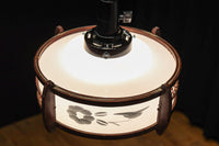 落ち着いた雰囲気のある木製フレームの電笠　DC8710