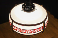 朱セルの花柄帯装飾でレトロな面持ちの電笠　DC8712