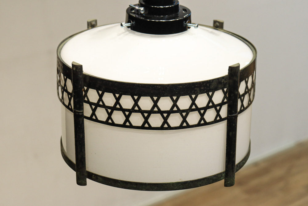 シンプルな籠目装飾の和モダンな電笠　DC8715