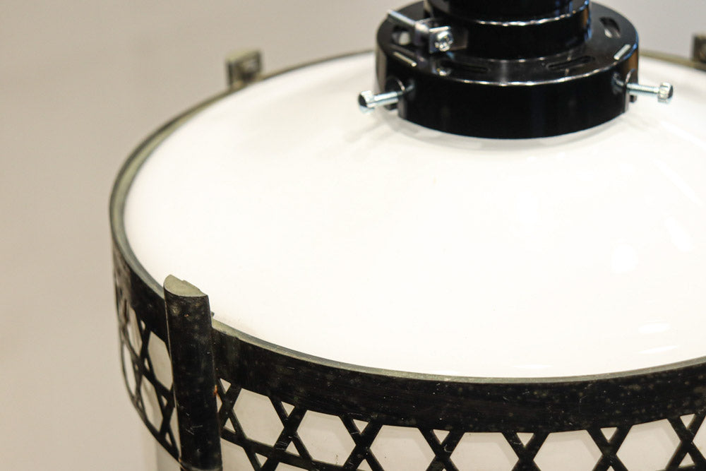 シンプルな籠目装飾の和モダンな電笠　DC8715