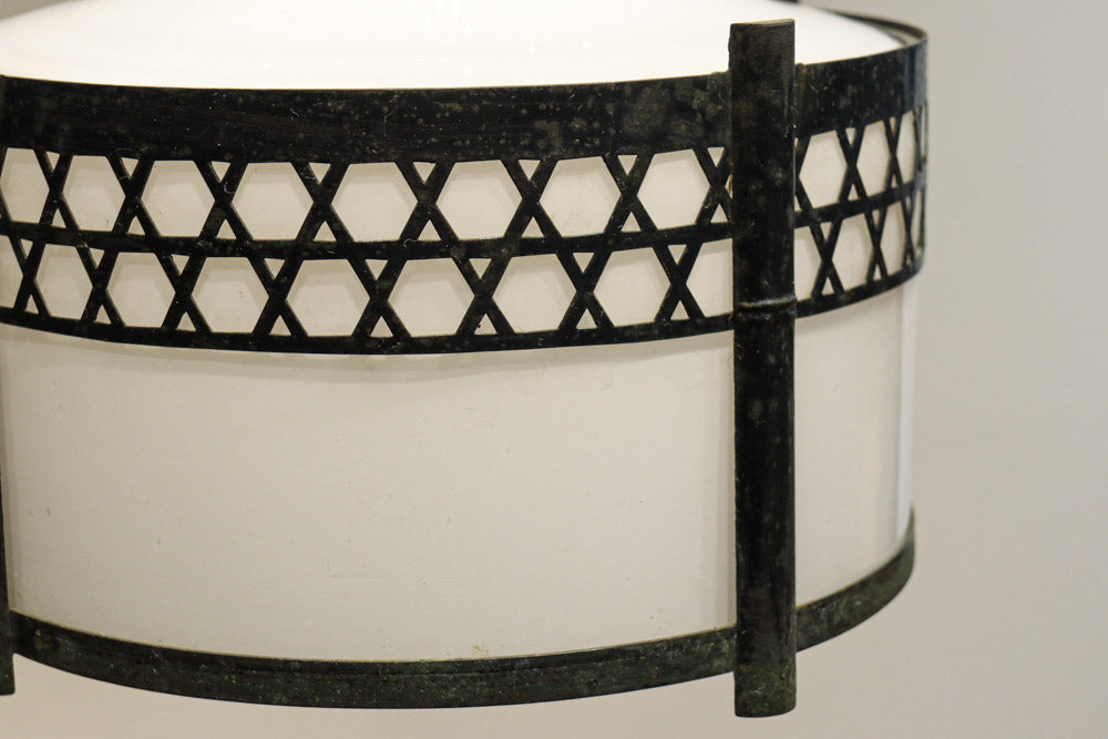 シンプルな籠目装飾の和モダンな電笠　DC8715