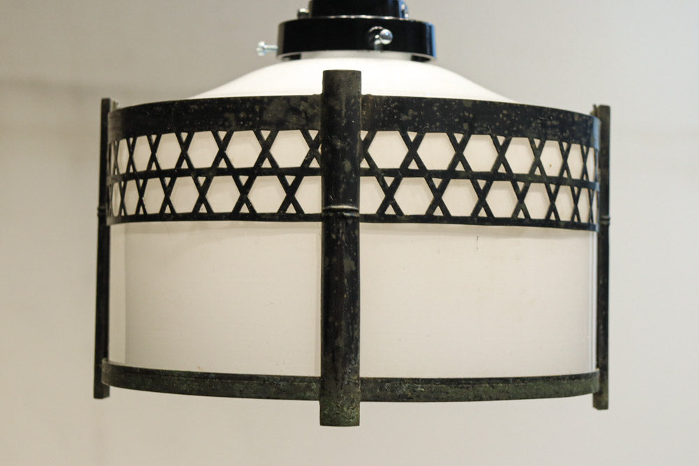 シンプルな籠目装飾の和モダンな電笠　DC8715