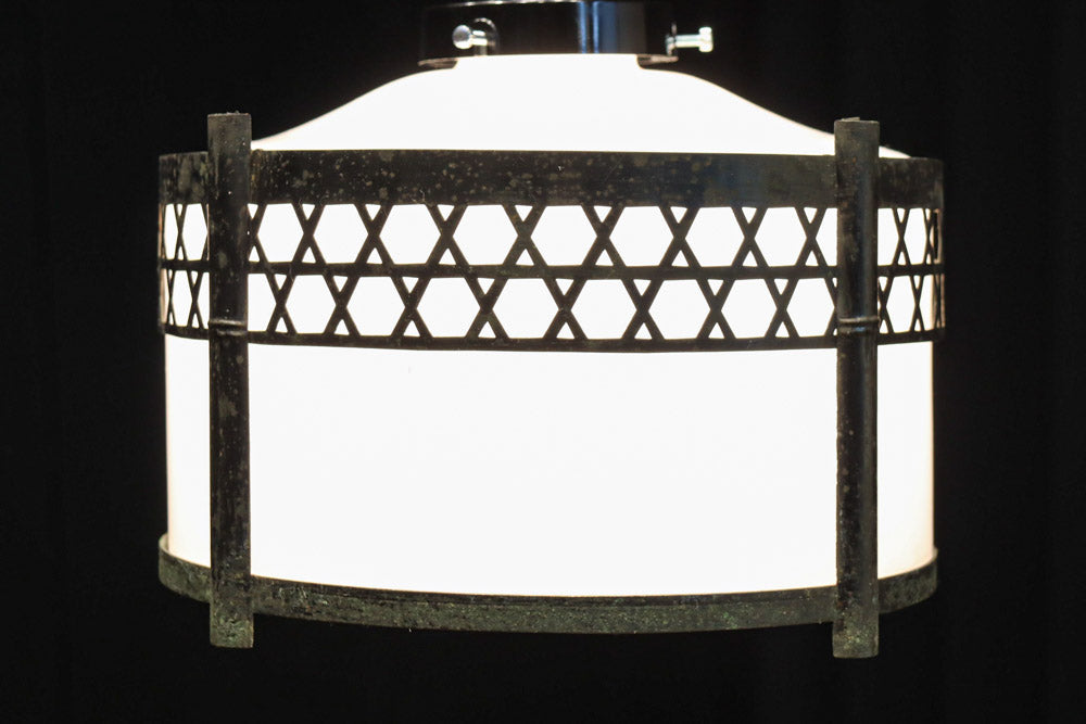 シンプルな籠目装飾の和モダンな電笠　DC8715