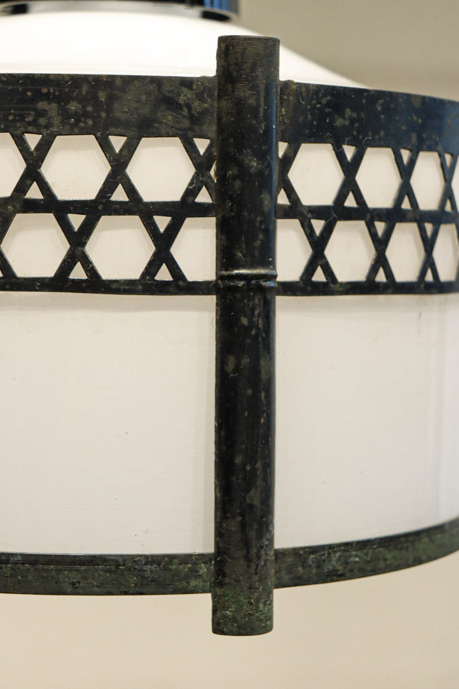 シンプルな籠目装飾の和モダンな電笠　DC8715