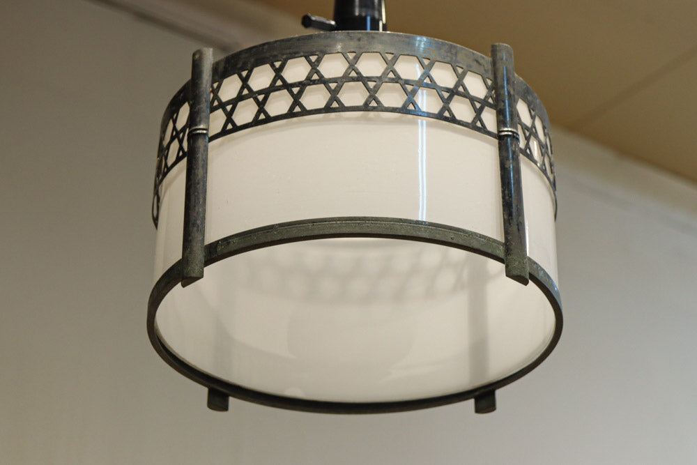 シンプルな籠目装飾の和モダンな電笠　DC8715