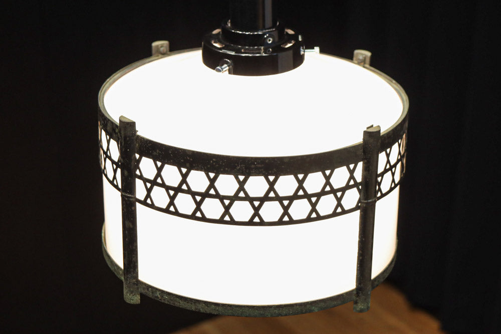 シンプルな籠目装飾の和モダンな電笠　DC8715