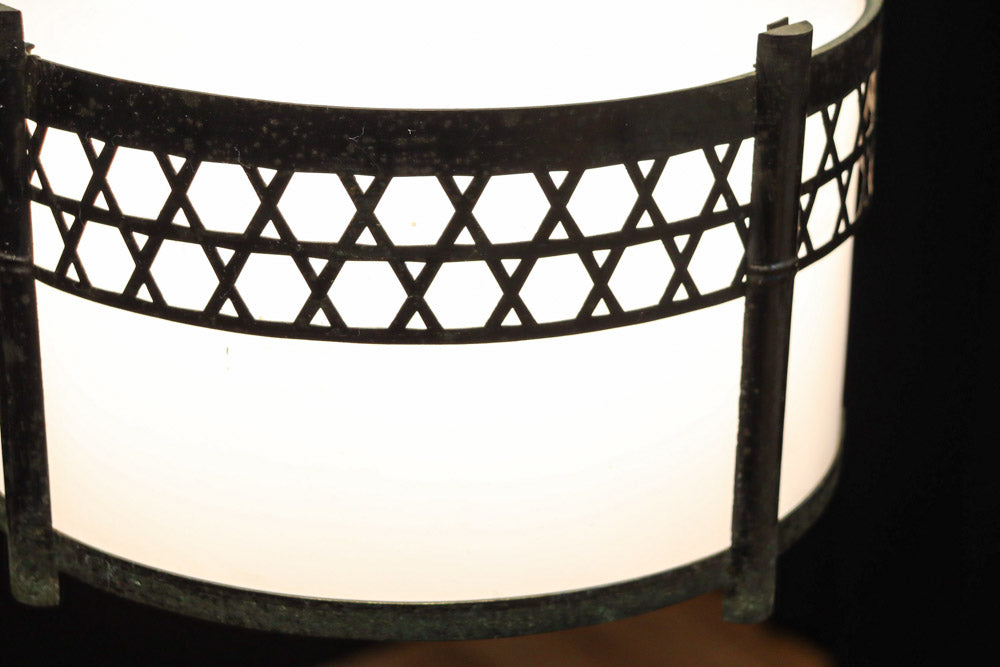 シンプルな籠目装飾の和モダンな電笠　DC8715