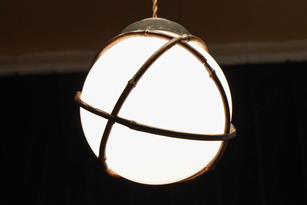 竹フレームを纏う球体の電笠　DC8716