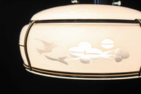 梅の透かし絵に和柄文様を添えた気品ある電笠　DC8717