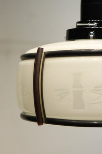 風情漂う竹雀の和柄が浮かぶ電笠　DC8718