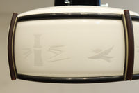 風情漂う竹雀の和柄が浮かぶ電笠　DC8718