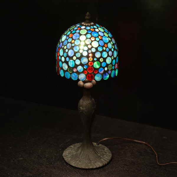 球形ガラスランプ 色彩豊かな丸ガラスが浮かぶスタンドライト DC8730 – 古福庵