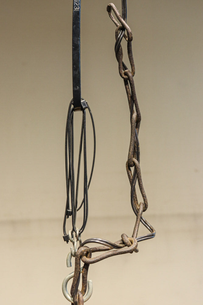 月蔓の透かし絵や青波海模様で風情ある球型吊り灯籠　DC8732