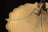 月蔓の透かし絵や青波海模様で風情ある球型吊り灯籠　DC8732