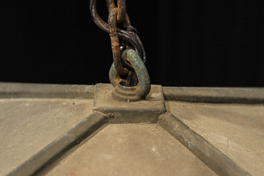 ダイヤガラス窓で煌びやかな角型吊り灯籠　DC8735