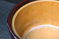 美しい艶色をした漆塗りの木製手あぶり火鉢　DC8742　在庫1個