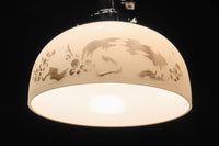 和柄模様を施した風情あるお椀型電笠　DC8758