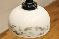 和柄模様を施した風情あるお椀型電笠　DC8758