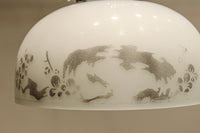 和柄模様を施した風情あるお椀型電笠　DC8758